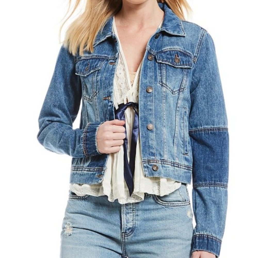 Free People Rumors Denim Jacket M